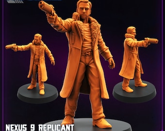 Cyberpunk, Blade Runner Nexus 9 Replicant Retire Officers , Papsikels, 32mm Mini