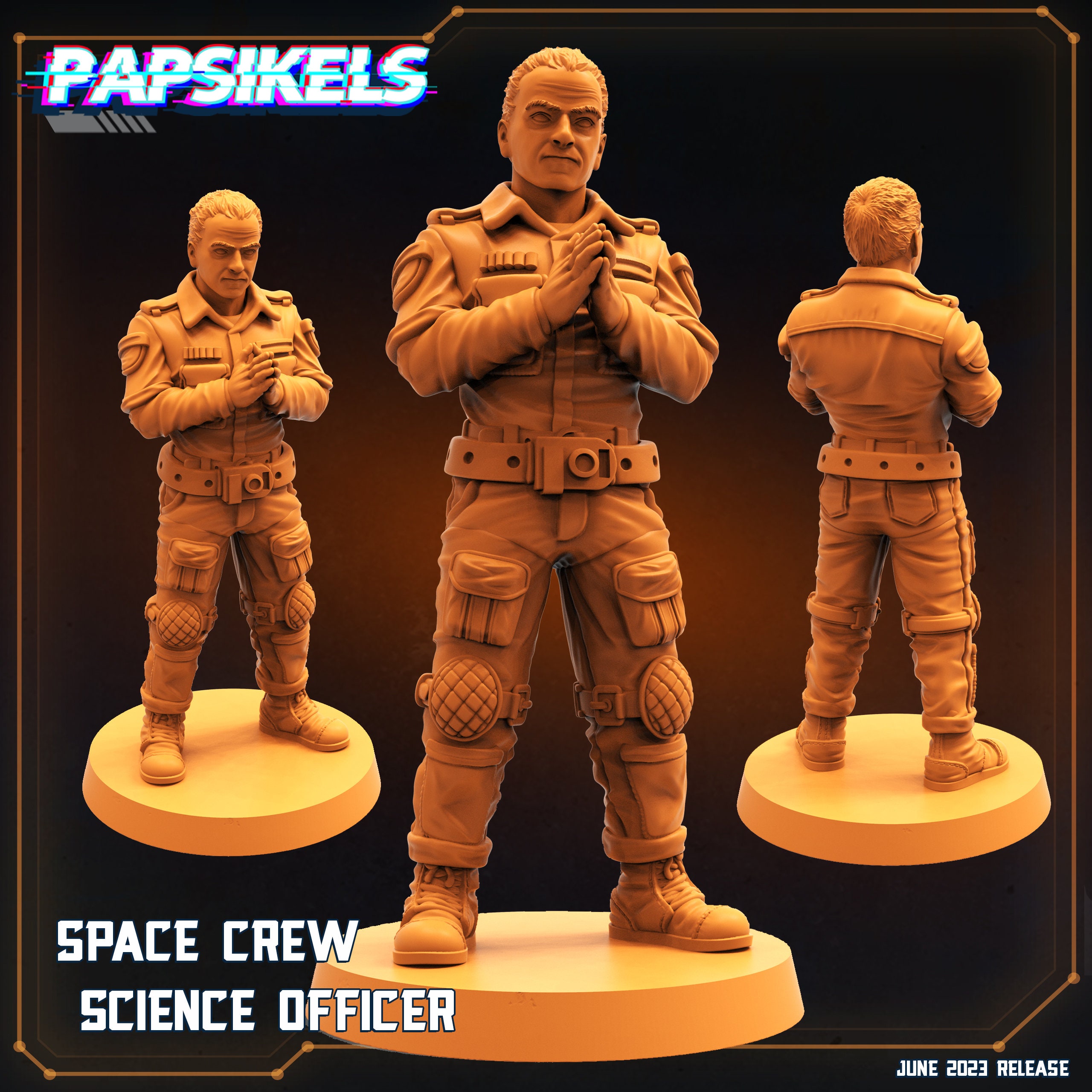 Aliens Vs Humans Space Crew Science Officer Papsikels 32mm - Etsy UK