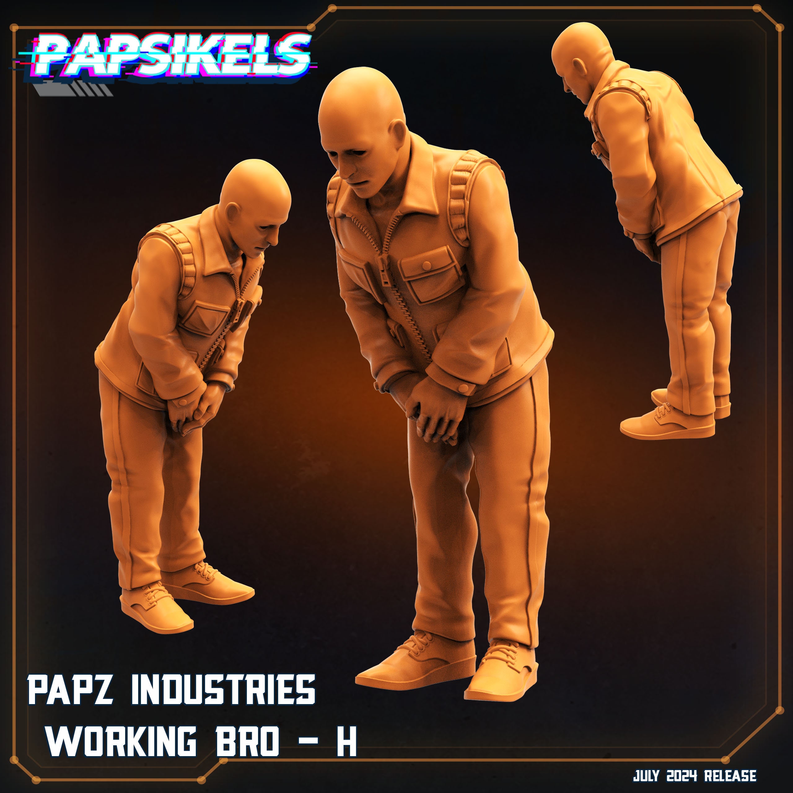 Aliens Vs Humans, Working Bros Set 2 / Working Joes , Papsikels, 32mm ...