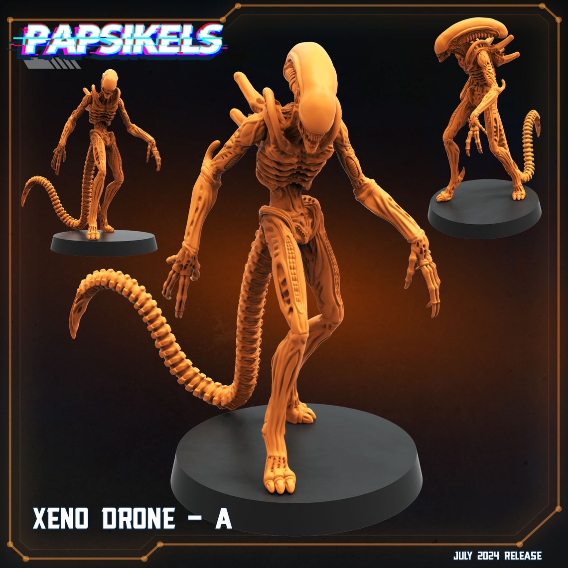 Aliens Xenomorph Drones Resin Miniatures Papsikels - Etsy