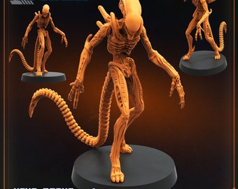 Xenomorph Drones: 32mm Miniatures for Aliens vs Humans Resurgence - Papsikels Sci-Fi Tabletop Gaming