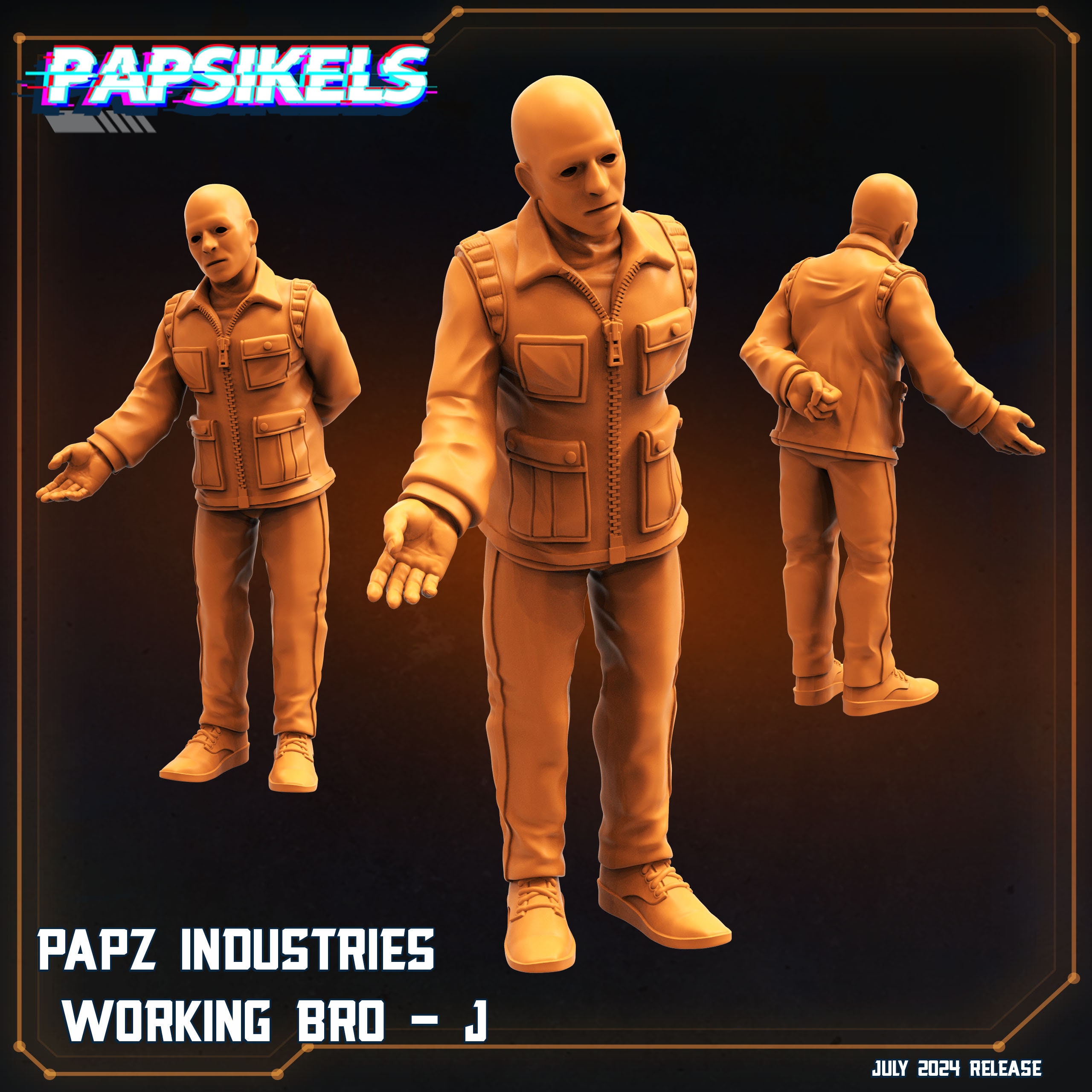 Aliens Vs Humans, Working Bros Set 2 / Working Joes , Papsikels, 32mm ...