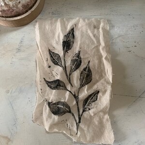 Botanical Handmade Linocut Patches image 2