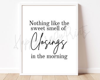 Agent Closing // Sale Sign // Desk Decor // Real Estate Agent // Office Sign // Makelaar in onroerend goed // Office Wall Art // Sluitingsteken