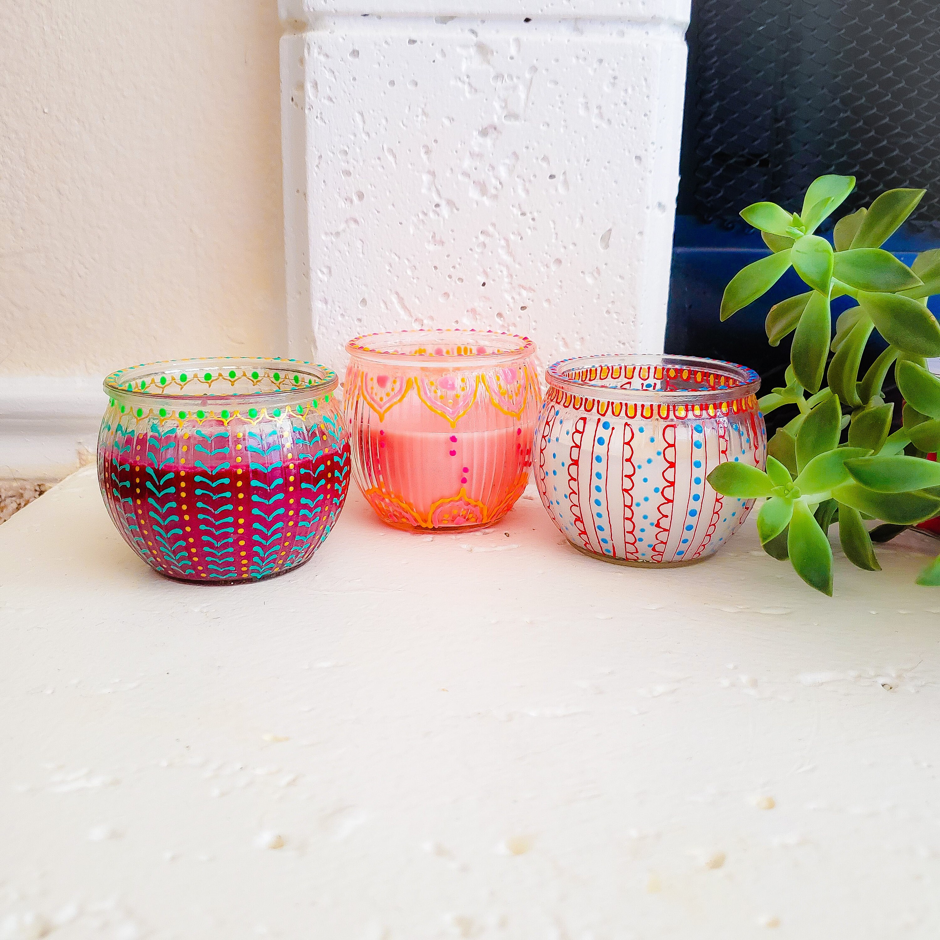 Scented candles gift set of 3 Decorative votive candles Etsy
