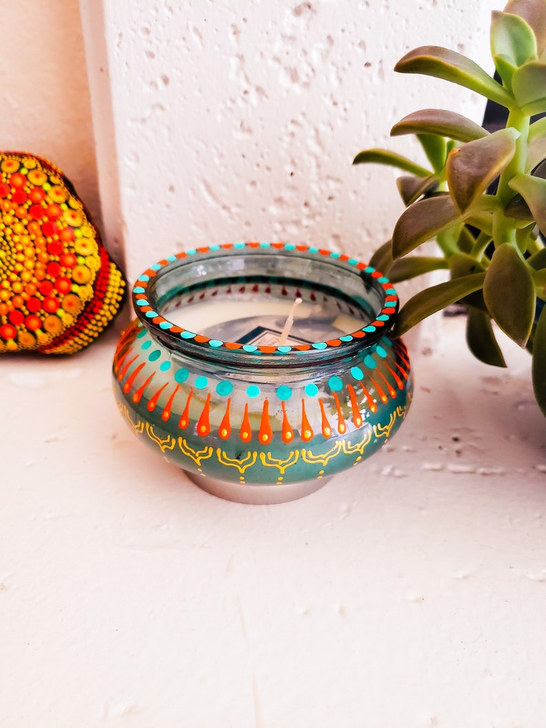 Candle Gift Set Boho Outdoor Decor Scented Votive Candles Etsy