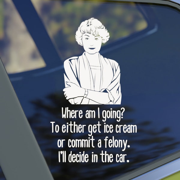 Dorothy Z vinyl decal, window decal, where am I going? Options available