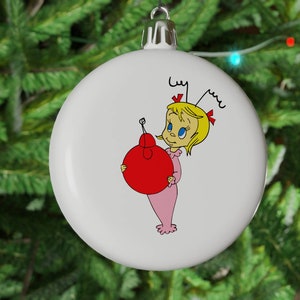 Cindy Lou Who, Five Sizes, Christmas Decal, Ornament Decal, vinyl decal