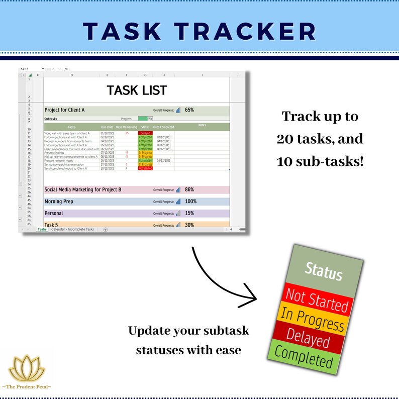 Task Tracker With Calendar - Etsy