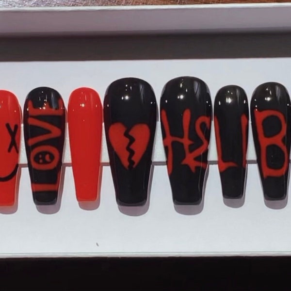 lil peep custom shoes