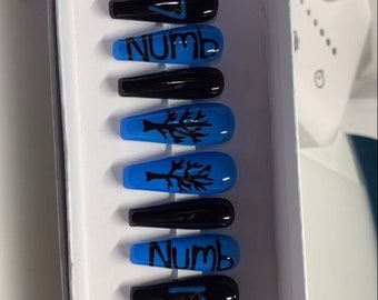 X inspired nails