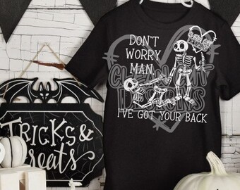 Funny Halloween Skeleton I've Got Your Back SVG DXF PNG! Halloween Svg, Funny Svg, Skelleton Svg, Cricut, Silhouette, Sublimation
