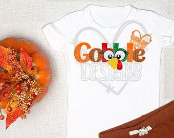 Thanksgiving Girl Turkey Gobble SVF DXF PNG! Thanksgiving Svg, Turkey Svg, Kids Svg, Sweet Svg,  Gobble Svg, Cricut, Silhouette, Sublimation