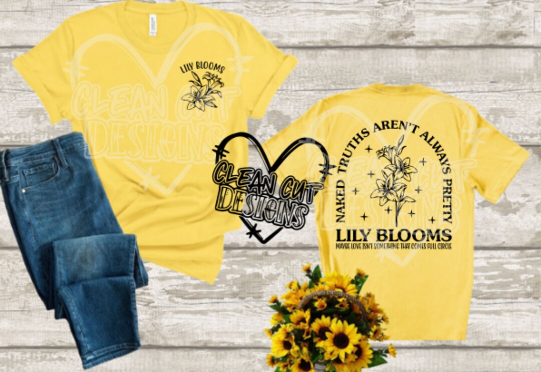 Lily Blooms Naked Truths SVG DXF! It Ends With Us Svg, Lily Svg, Book