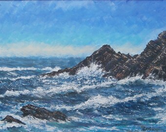 Summer Storm St. Ives - Paul Acraman Acrylic Painting