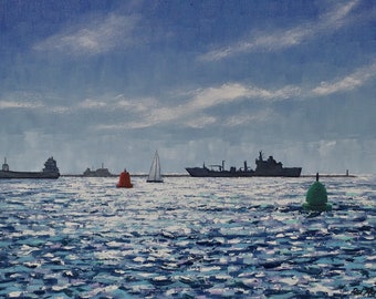 This is Plymouth - Paul Acraman Oil Painting