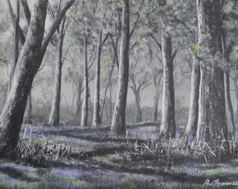 Bluebell Walk - Paul Acraman Acrylic Painting