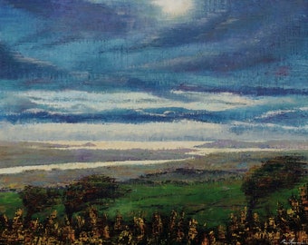 View From Kit Hill - Paul Acraman Oil Painting