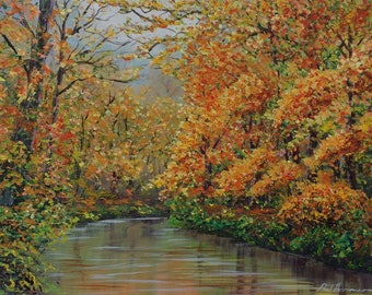 Autumn Glory - Paul Acraman Acrylic Painting