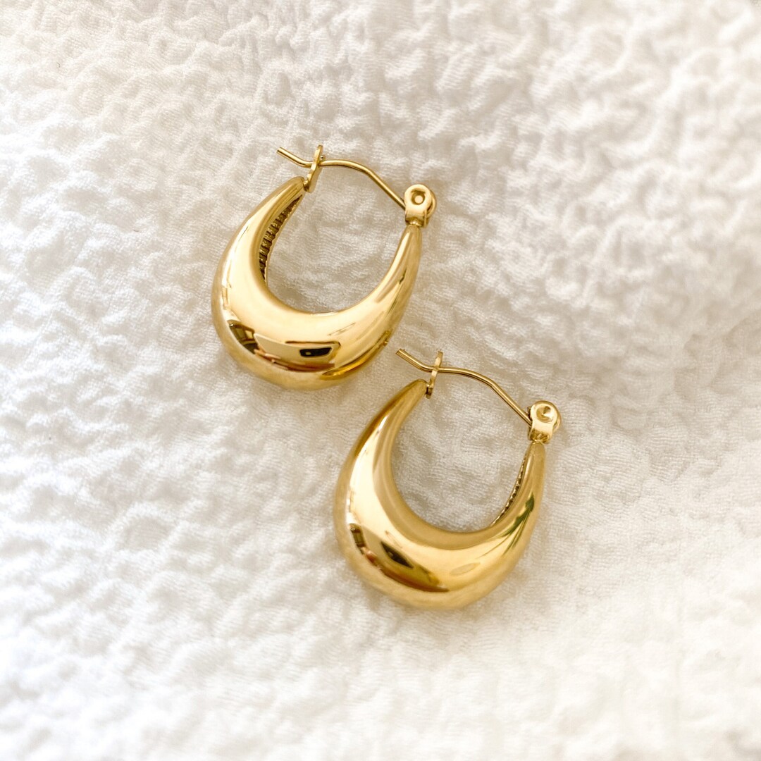 40 Orecchini A Cerchio In Oro 18K Placcato - Cerchietti Con Molla Per Creazione Gioielli Fai Da Te - Foto 8