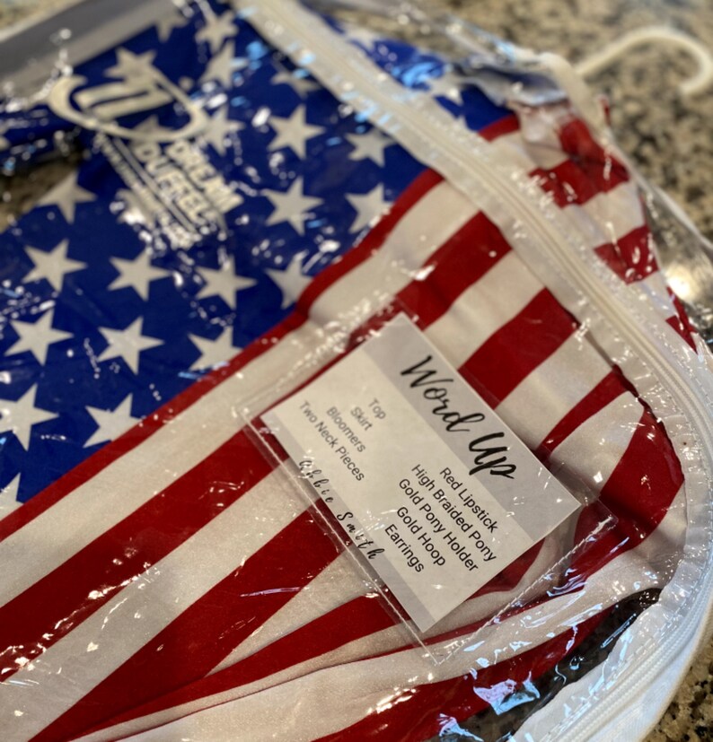 Wardrobe Card Editable Canva Template for Dream Duffel Dance Garment