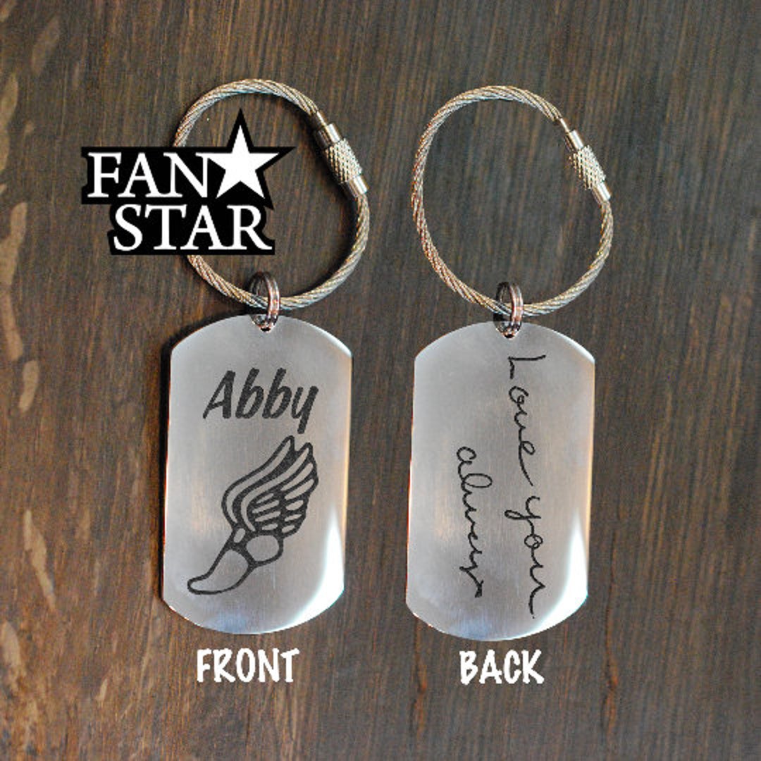 Track Keychains Custom TRACK Keychain|cross COUNTRY Key Chain|handwriting & Font ...