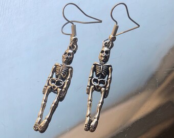 Mini Skeleton Charm Earrings