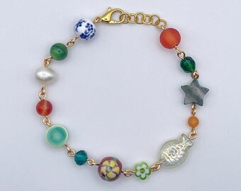 forager earth fairy wire beaded bracelets