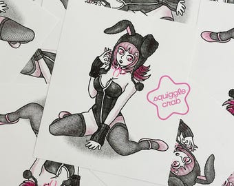 chiaki nanami bunny riso print, sdr2