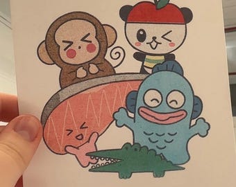 underrated sanrio favs riso print