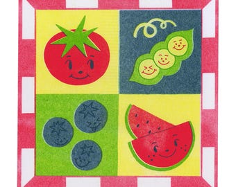 summer crops riso print