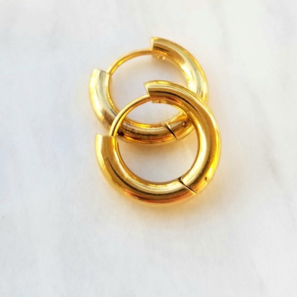 Non Tarnish Gold Earrings Etsy