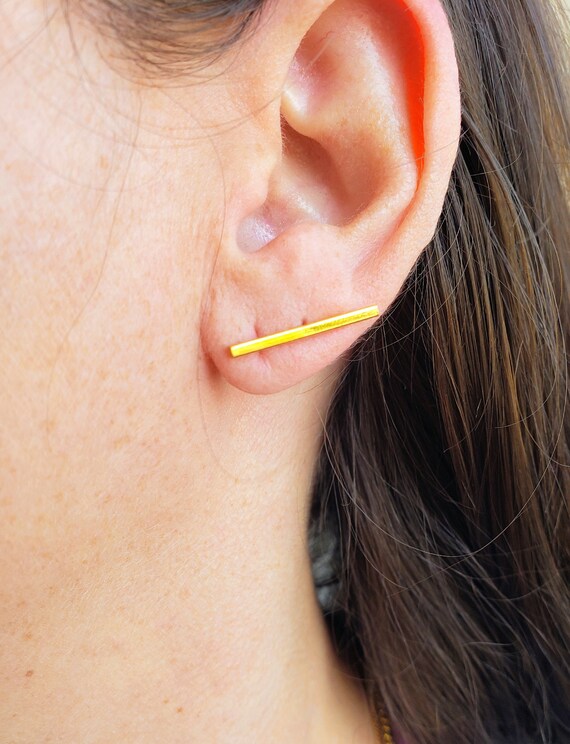 Pair of Long Bar Stud Earrings Pair of Long Bar Stud Earrings