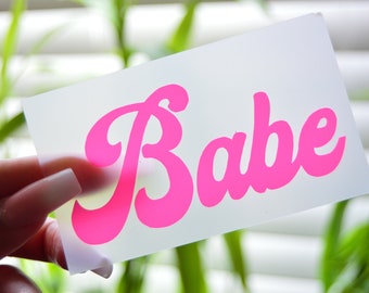 Babe Vinyl Sticker