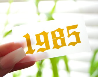 Birth Year / Angel Number Vinyl Sticker