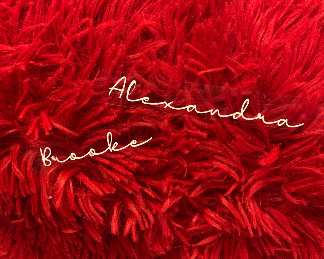 Cursive Name Vinyl Sticker - Etsy