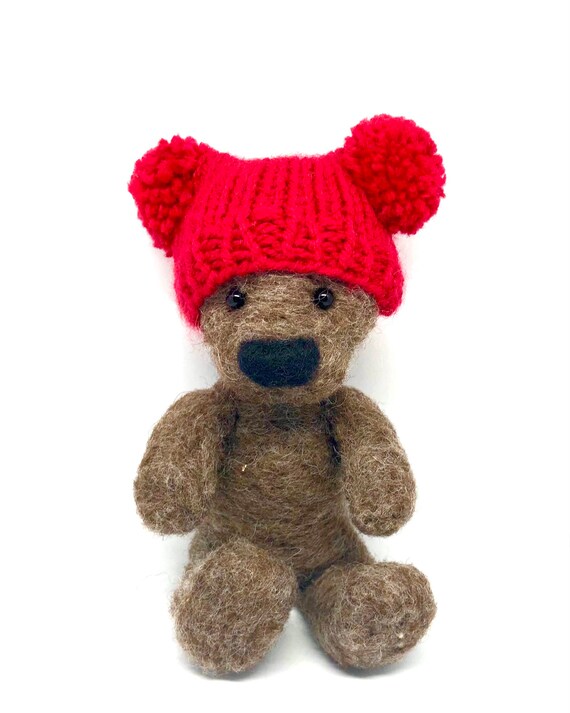 teddy bear bobble hat