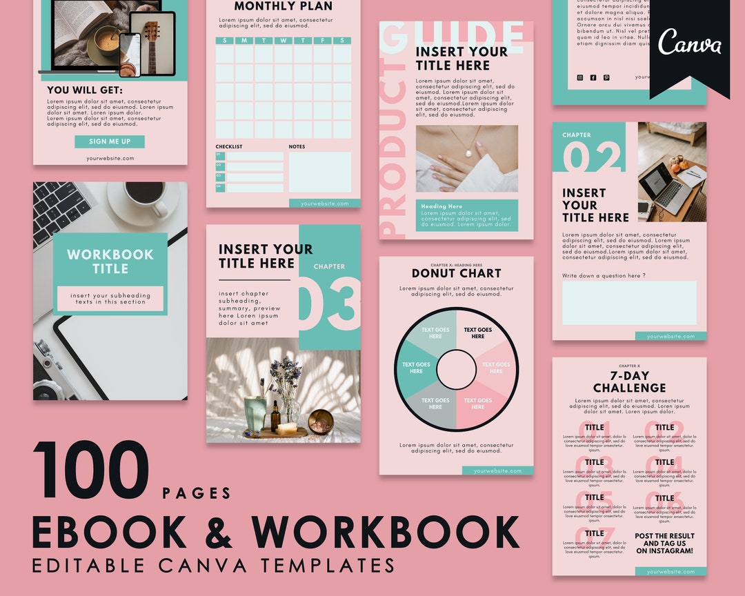 Ebook Template Canva | Coaching Workbook Template | Lead Magnet for ...