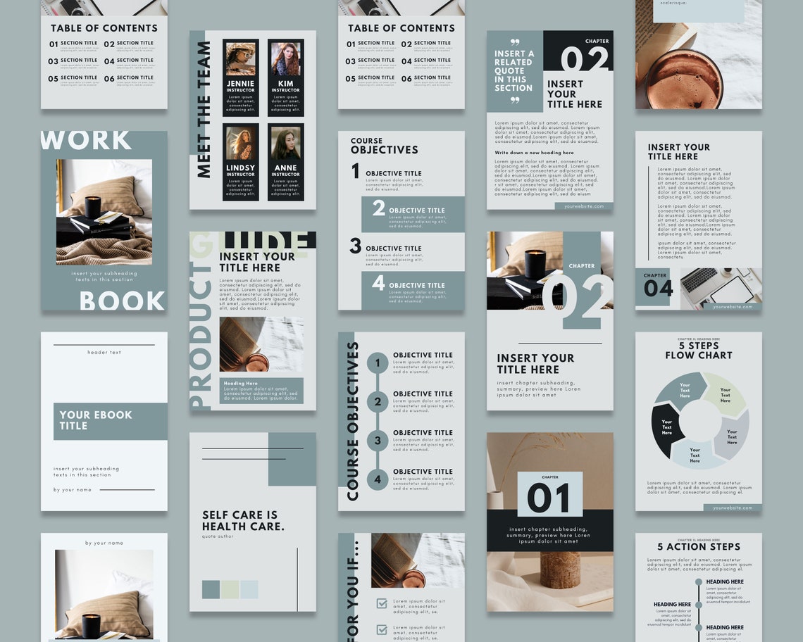 Ebook Template Canva | Coaching Workbook Template | Lead Magnet for ...