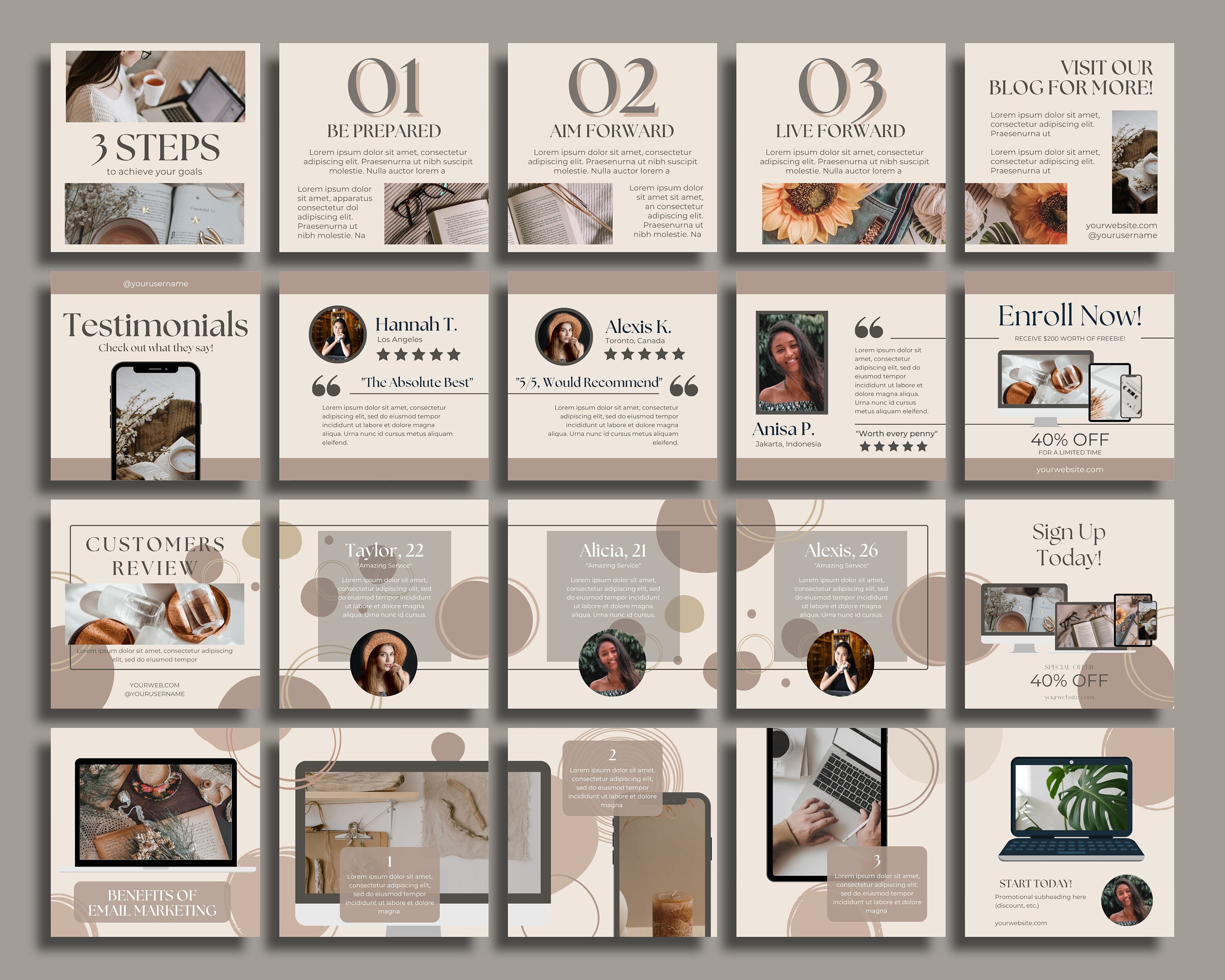 100 Instagram Carousel Posts Canva for Business Coaches & Coaching ...