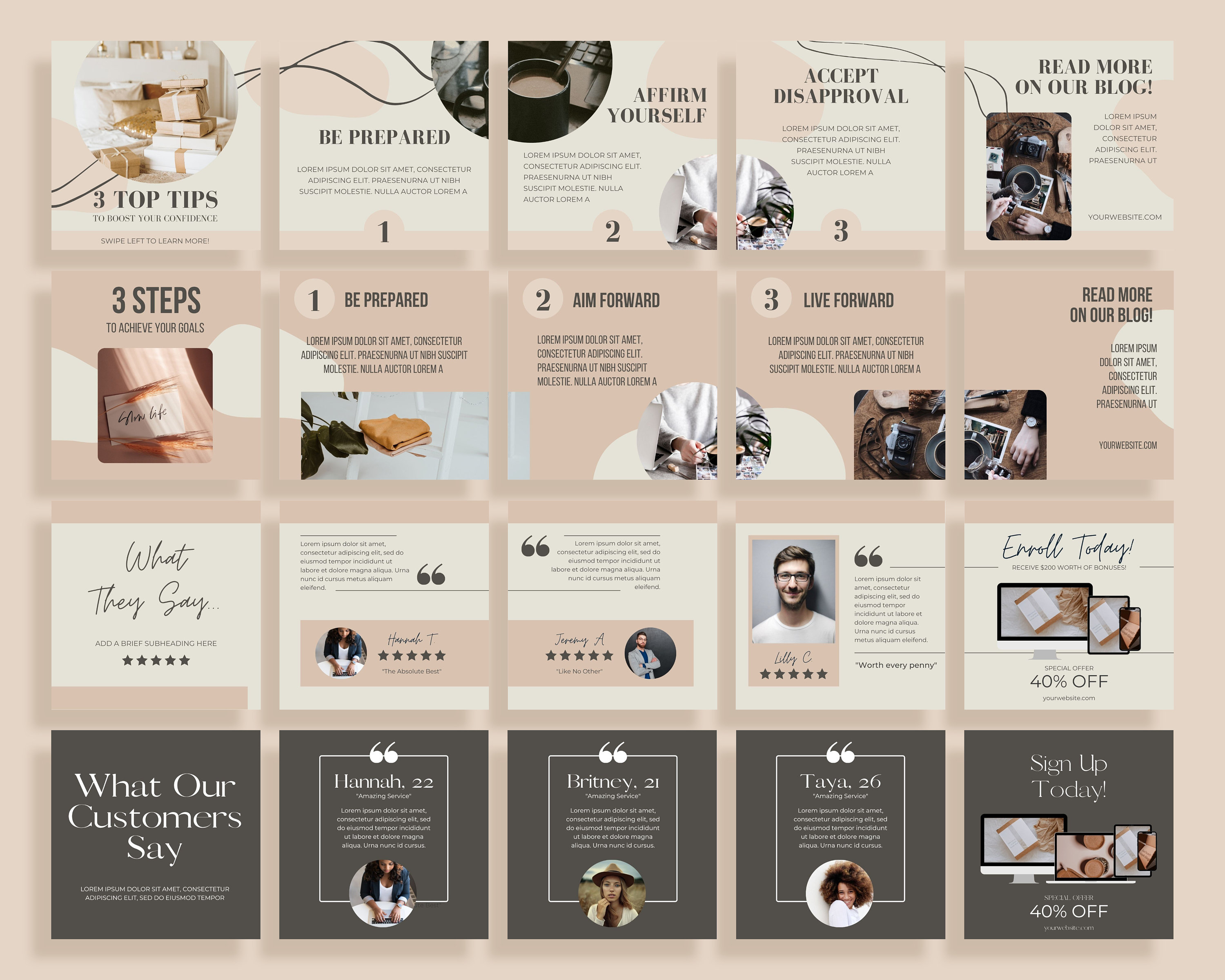 50 Instagram Carousel Posts Canva for Business Coaches & Coaching ...