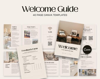 Elegantes Airbnb-Haus-Willkommensbuch, elegantes Airbnb-Haus-Willkommensbuch, Boho-Gästebuch, VRBO-Gästebuch, druckbares Gästebuch