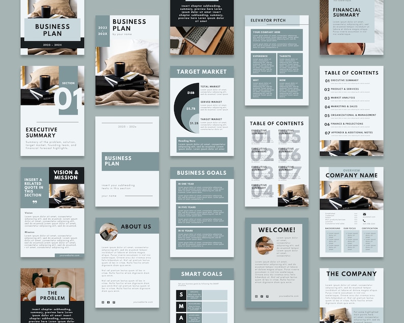 Pu&ograve; includere: Un modello di business plan con un design moderno. Il modello include sezioni per un riepilogo esecutivo, un mercato di riferimento, obiettivi aziendali e un riepilogo finanziario. Il modello &egrave; progettato per aiutare le aziende a creare un piano completo per il successo.