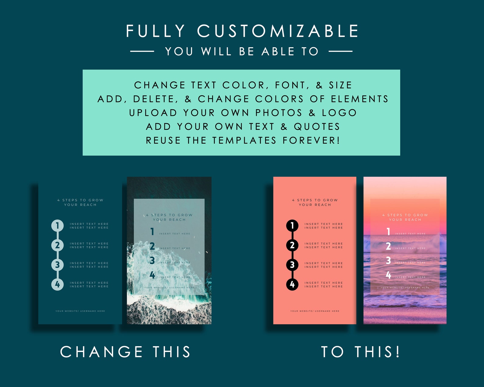50 Blue Instagram Story Template Canva, Engagement Booster Instagram ...