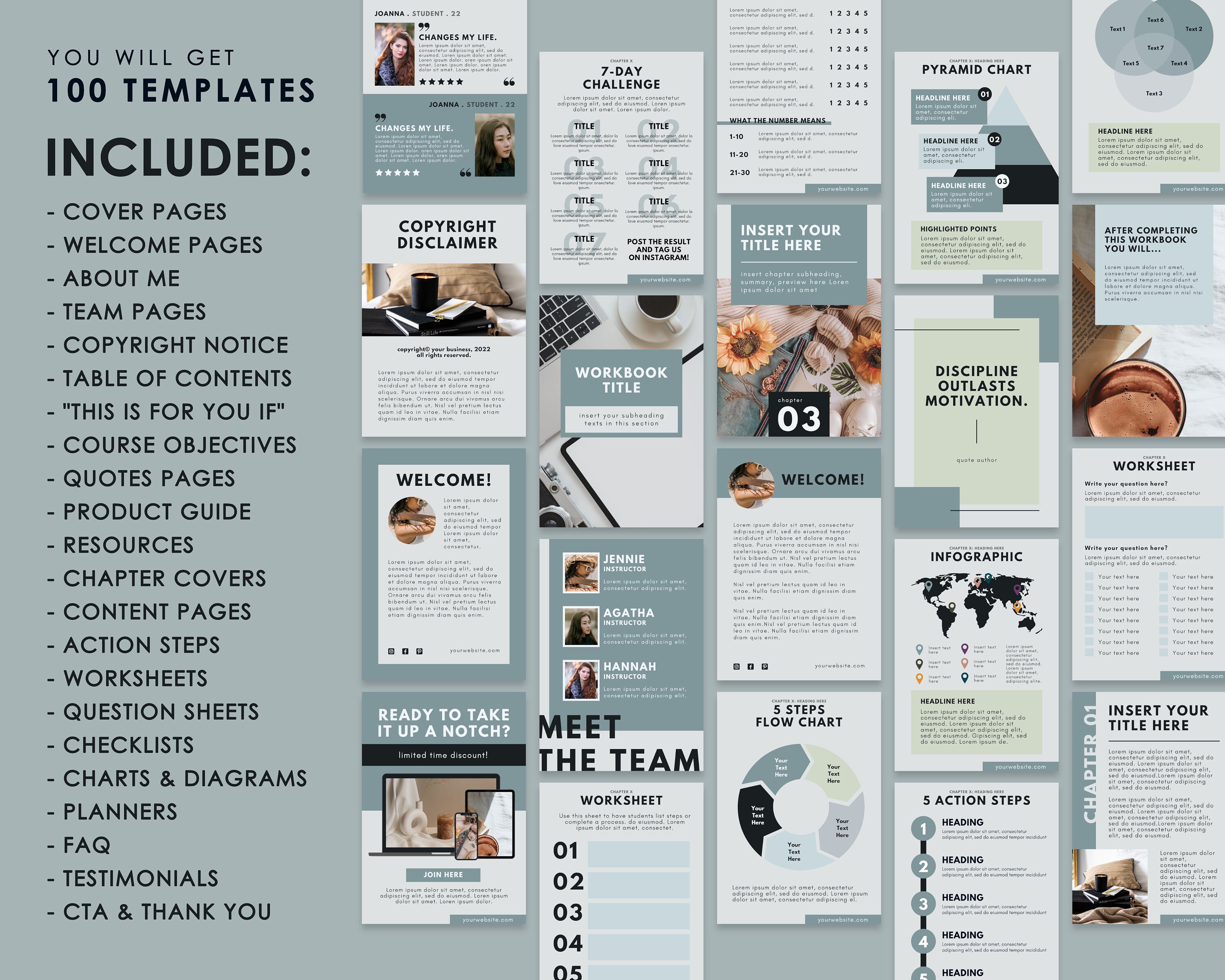 Ebook Template Canva | Coaching Workbook Template | Lead Magnet for ...