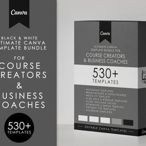 Canva Templates Bundle, Coaching Business Template Toolkit, Life Coaches Template, Course Creator & Content Creator Social Media Templates