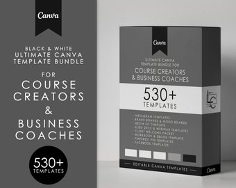 Canva Templates Bundle, Coaching Business Template Toolkit, Life Coaches Template, Course Creator & Content Creator Social Media Templates