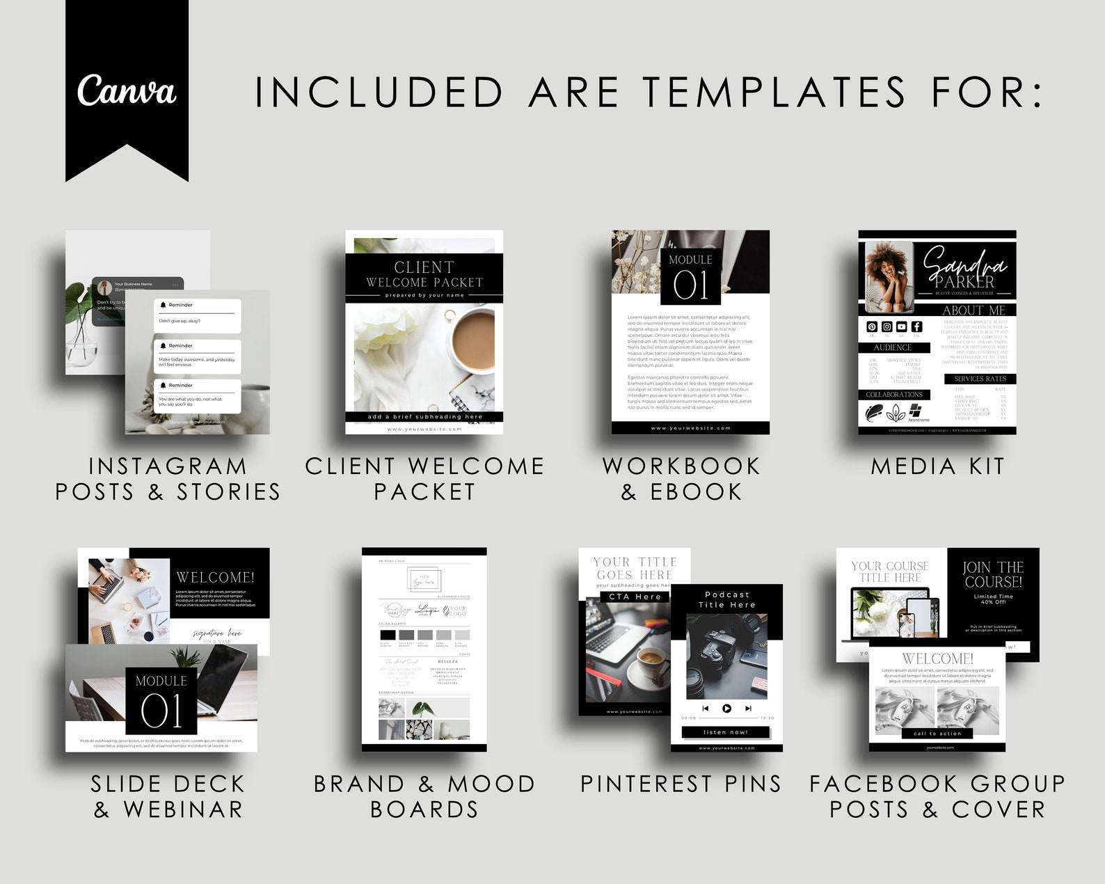 Canva Templates Bundle, Coaching Business Template Toolkit, Life ...