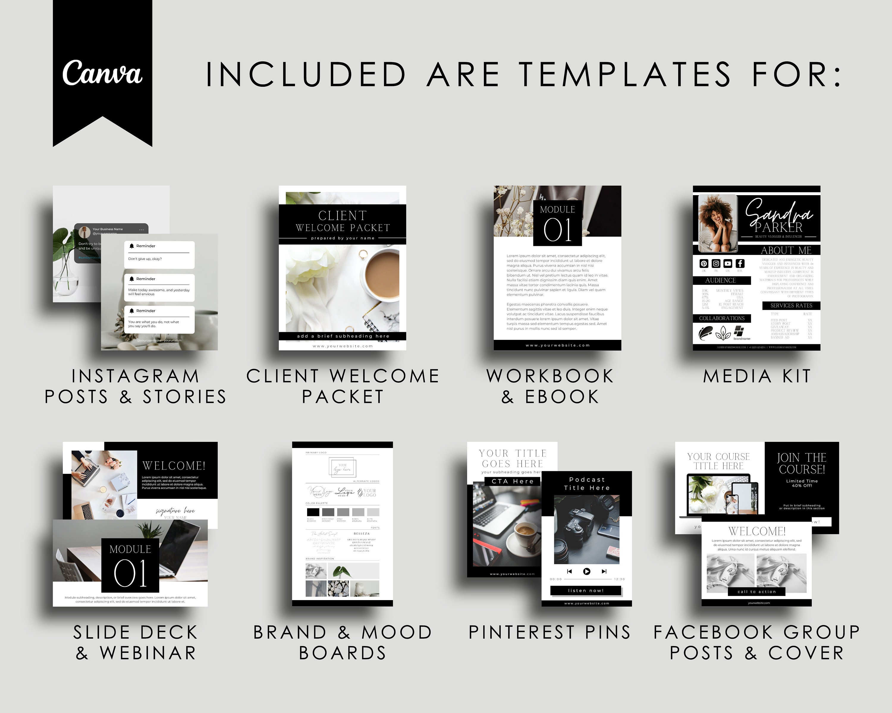 Canva Templates Bundle, Coaching Business Template Toolkit, Life ...