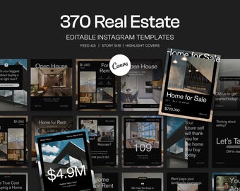 Instagram Templates & Story Template für Realtor Engagement und Social Media Marketing für Makler, Canva Instagram Post